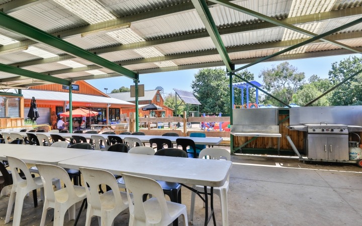 Undercover BBQ area