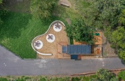 Wilson Botanic Park cafe from above