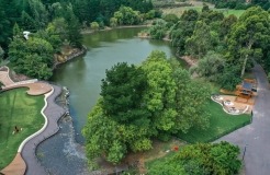 Wilson Botanic Park cafe from above