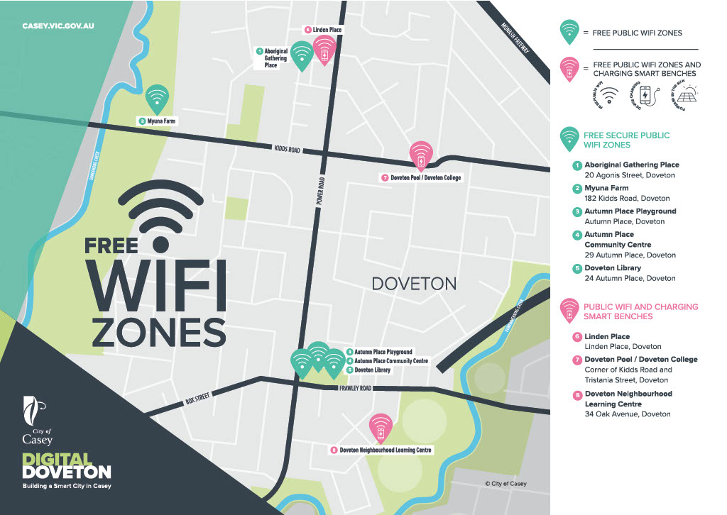 Casey Council Free WiFi points