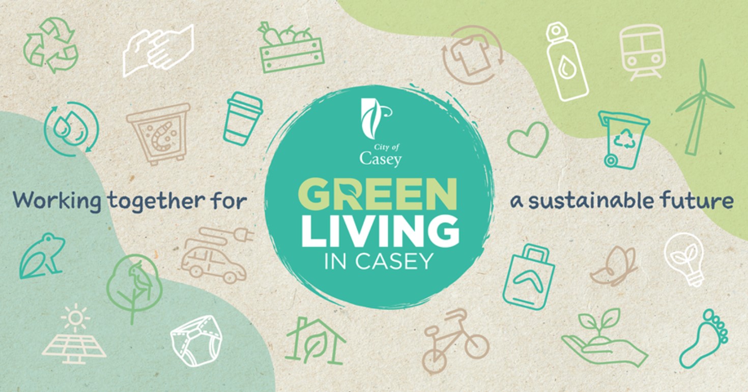 green living logo with illustrations