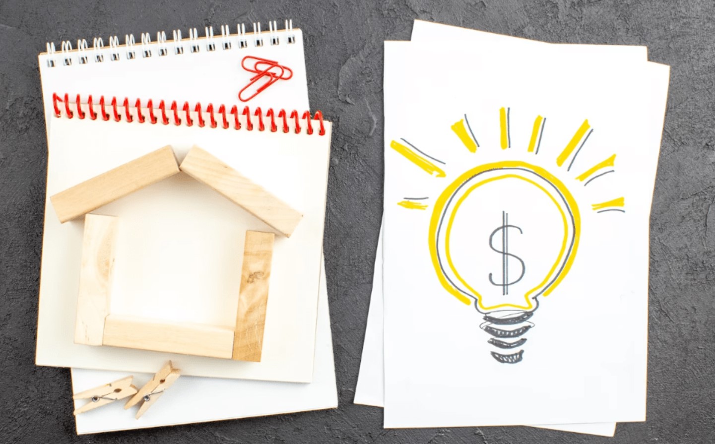 notepad with savings images